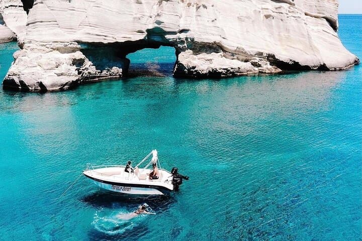 Private 5‑Hour Milos Boat Rental to Kleftiko, Firiplaka & Tsigrado photo 3