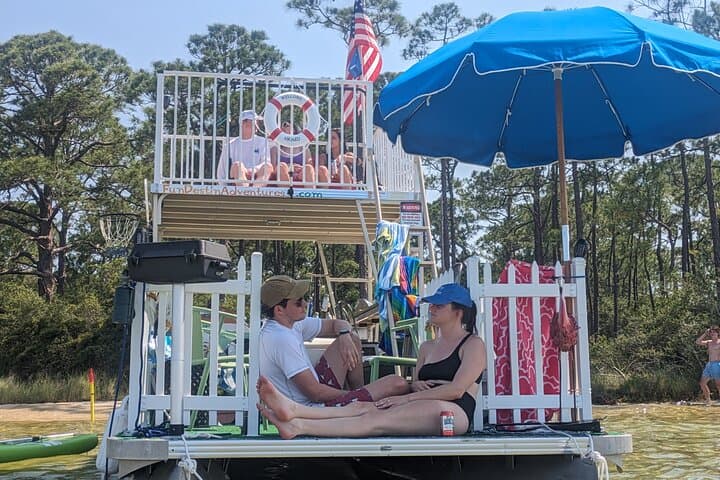 Back Porch Pontoon Crab Island Rental: Destin Day Boat with Games, Snorkeling & Paddleboards photo 5