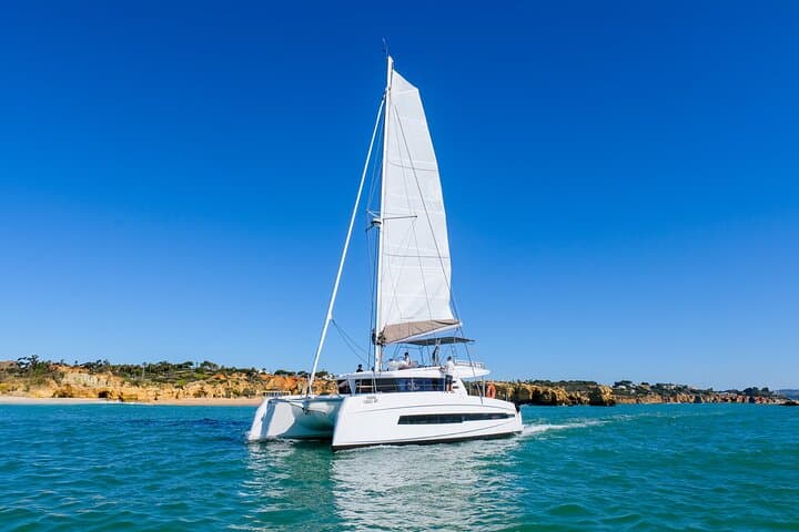 Sunset Catamaran in Vilamoura: Private Algarve Coastal Cruise