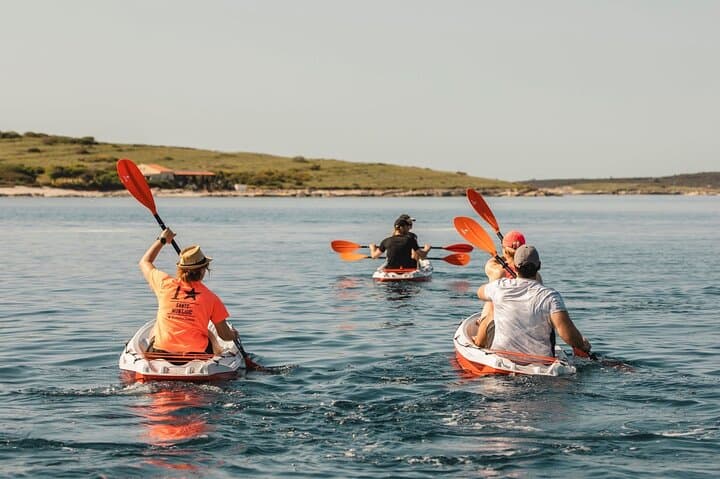 Sea Kayak to Seagulls Rocks: Cave, Lost Beach & Cliff Jumps near Pula photo 3