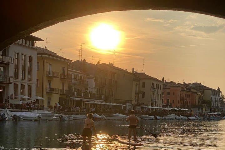 SUP Canals of Peschiera del Garda: Paddle, Photos & Sunset Aperitivo