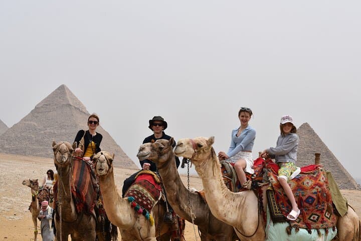 Giza Pyramids Private Tour with Camel Ride: Private Day Trip from Cairo