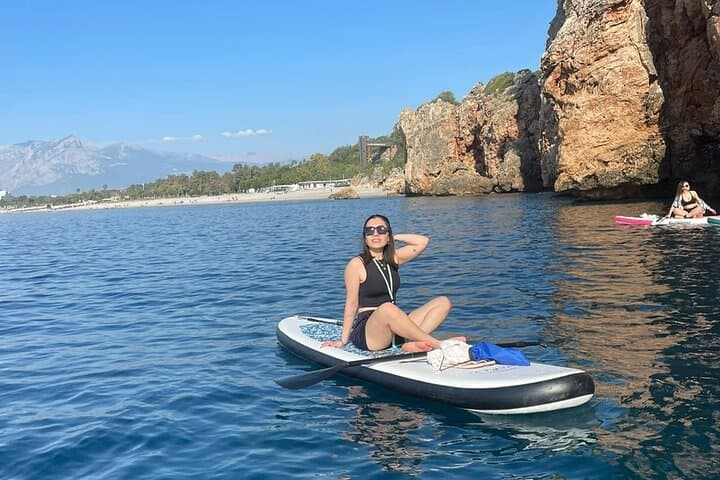 Konyaaltı Beach Canoe & SUP: 90-Minute Cliff, Cave and Waterfall Paddle in Antalya photo 6
