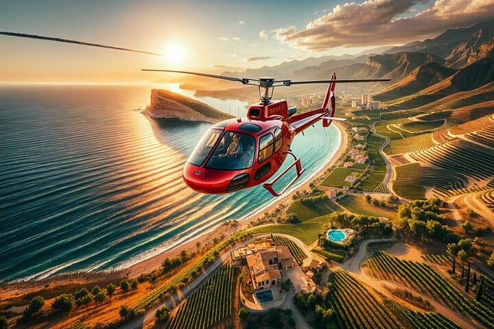 Costa Blanca Private Helicopter and Winery Tour from Benidorm