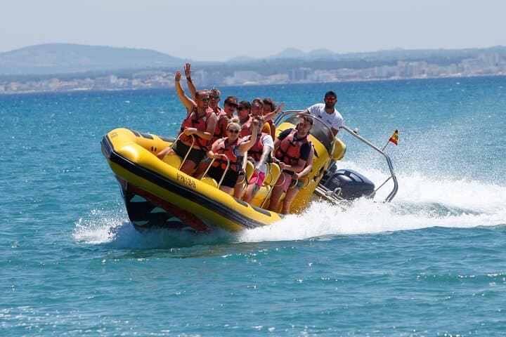 Alcudia Bay Speedboat Adventure: High-Speed Boat Tour & Swim at Coll Baix photo 1