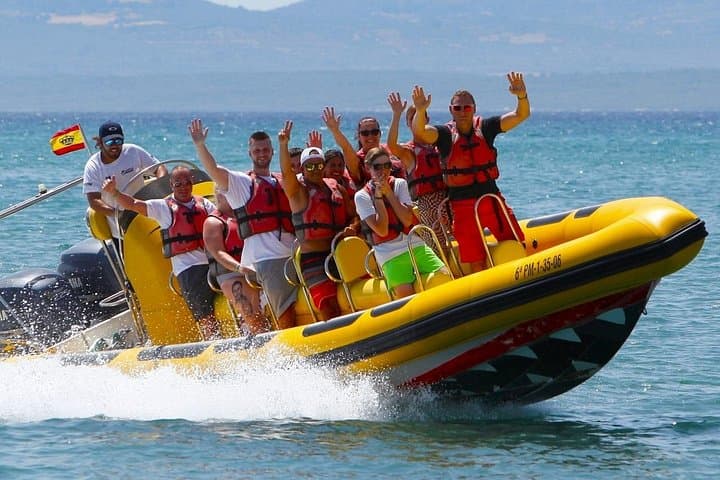 Alcudia Bay Speedboat Adventure: High-Speed Boat Tour & Swim at Coll Baix photo 4