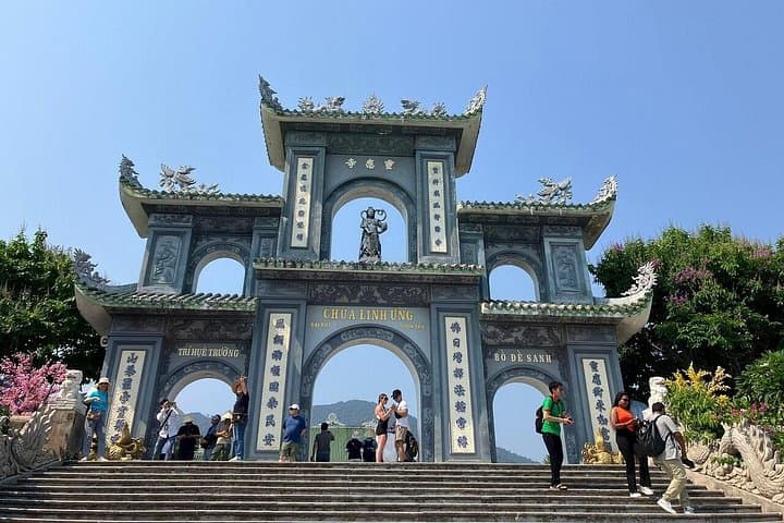 Evening Lanterns & Marble Peaks: Lady Buddha, Marble Mountains & Hoi An Night Tour photo 3