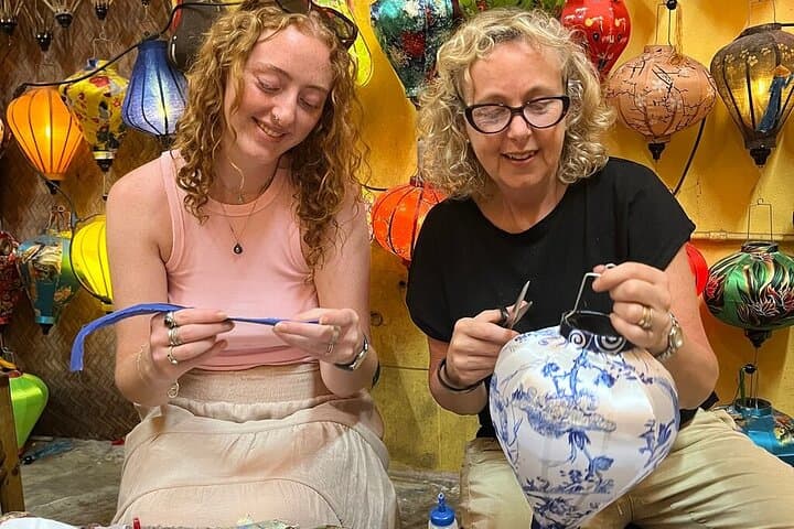 Hoi An Basket Boat Ride & Lantern Making in Cam Thanh Coconut Village