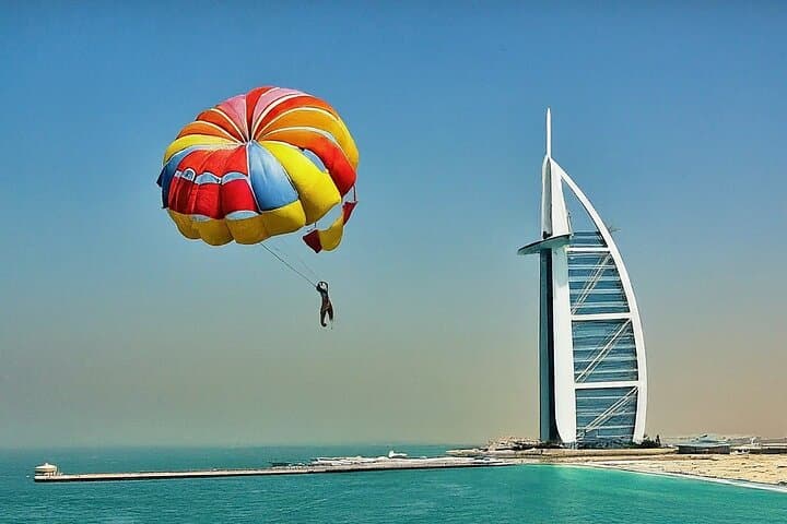 Soar Over Jumeirah: Dubai Luxury Parasailing and Coastline Rides photo 5