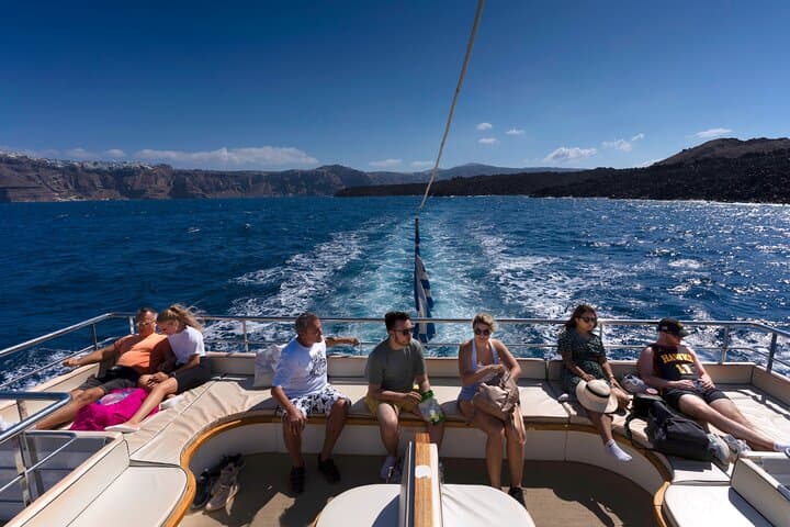 Santorini Full-Day Volcano Cruise, Hot Springs and Oia Sunset photo 4