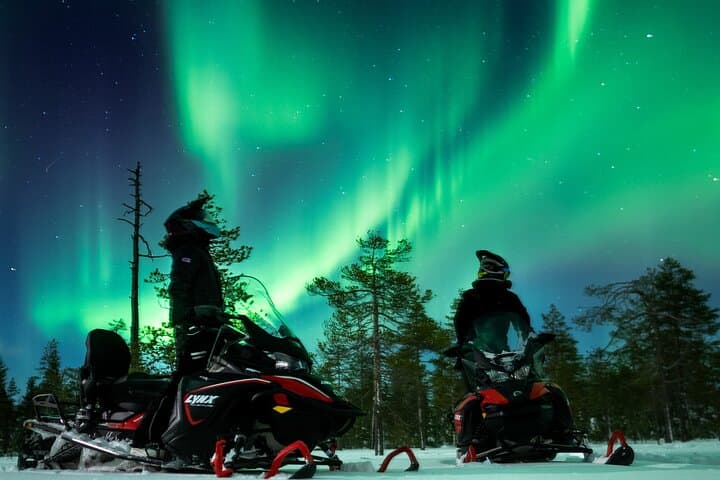Rovaniemi Northern Lights Snowmobile Night: Private Aurora Hunt