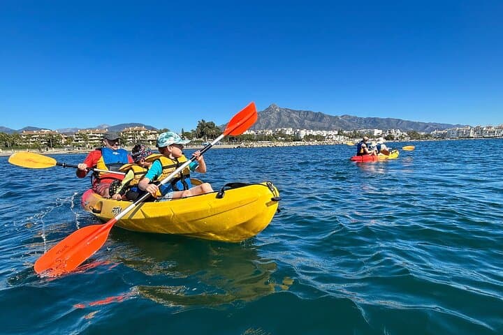 Sunset Kayak Tour Puerto Banús Marbella — Guided Coastal Paddle