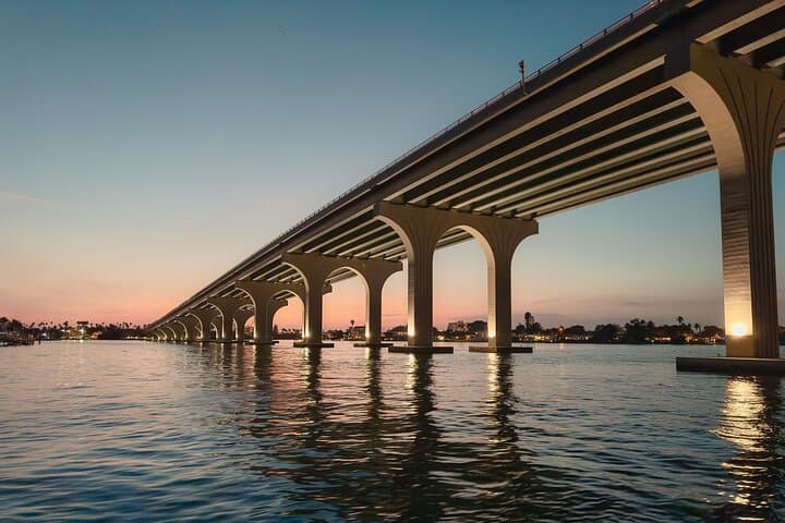 Private Sunset Cruise Under the Lights of the Sunshine Skyway Bridge photo 3