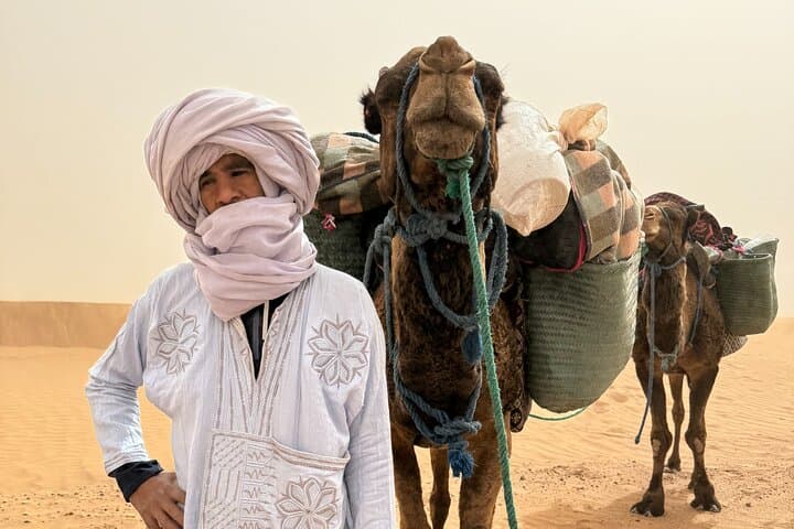 5-Day Desert Trekking From Marrakech: M'Hamid to Erg Zahar Camel Caravan