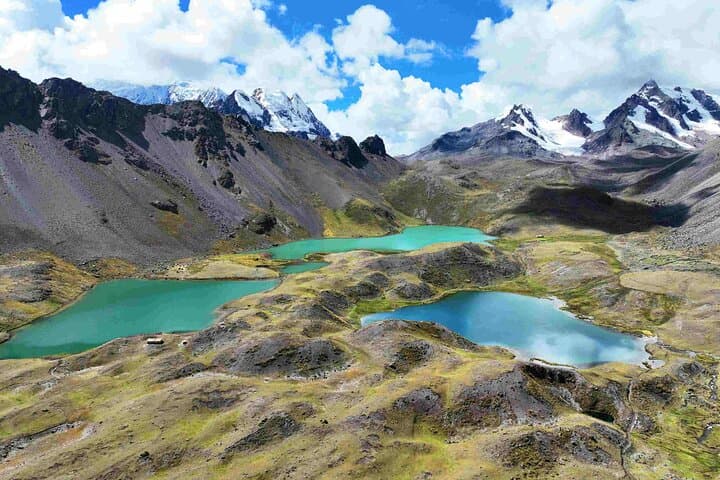 Seven Turquoise Lagoons Around Ausangate: Full-Day Private Tour from Cusco