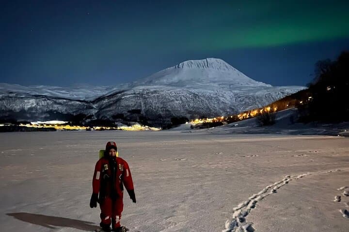Float Under the Aurora: Arctic Ocean Night Floating in Ramfjord photo 4