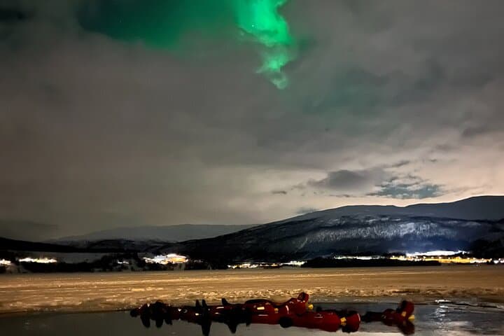 Float Under the Aurora: Arctic Ocean Night Floating in Ramfjord photo 6