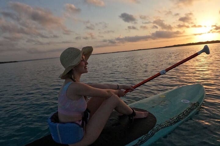 Sunset Standup Paddleboarding on Bacalar Lagoon: Cenotes & Pirates Channel photo 6