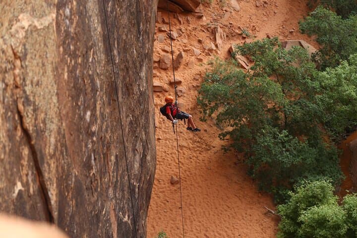 Rappel Morning Glory Arch: Moab Canyoneering to the Medieval Chamber photo 3