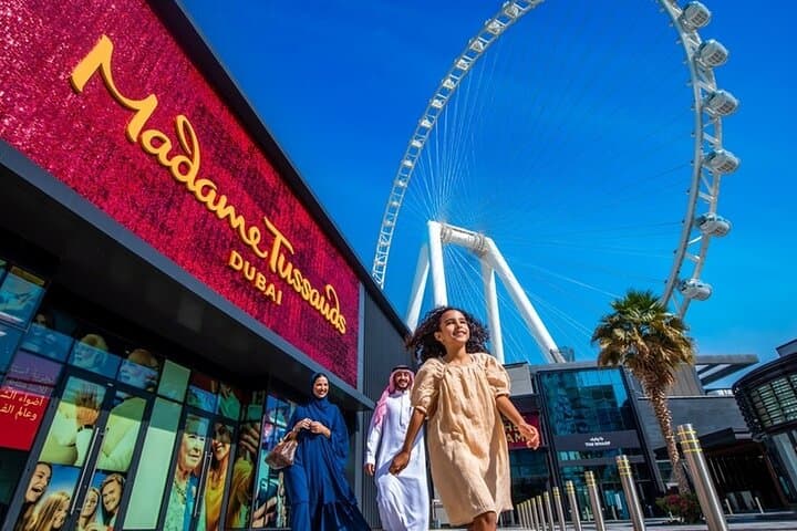 Ain Dubai & Madame Tussauds: Bluewaters Island Ferris Wheel and Wax Museum Combo Ticket