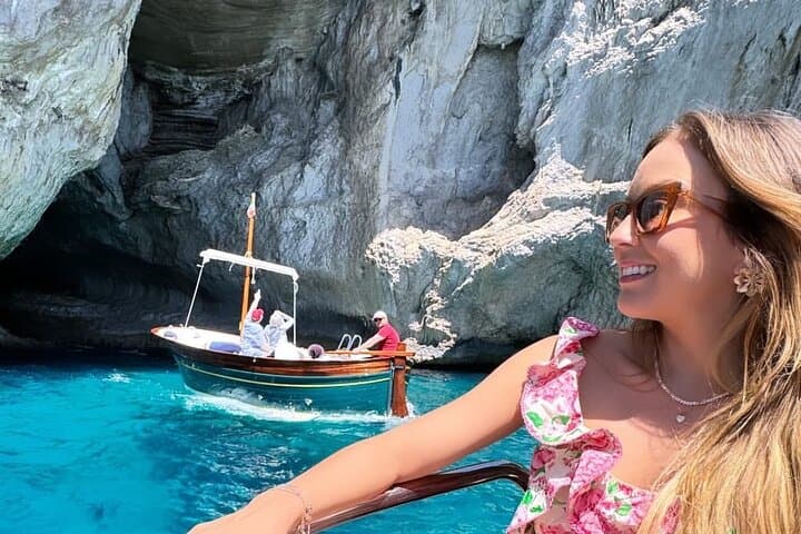 Private 3-Hour Capri Boat Tour: Blue Grotto, Faraglioni & Coastal Caves photo 3