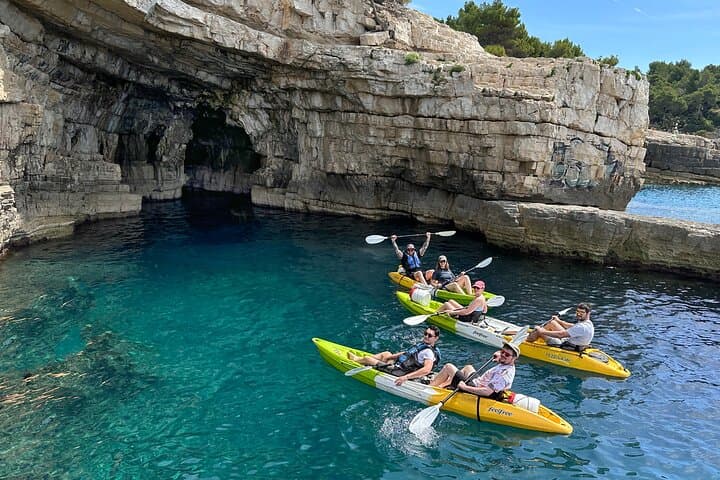 Pula Blue Cave Kayak Tour: Explore Caves & Turquoise Bays photo 4