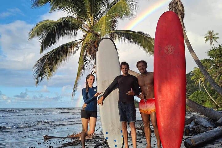 Private Ahonu Surf Lesson & Tropical Fruit Tasting in Tahiti photo 2