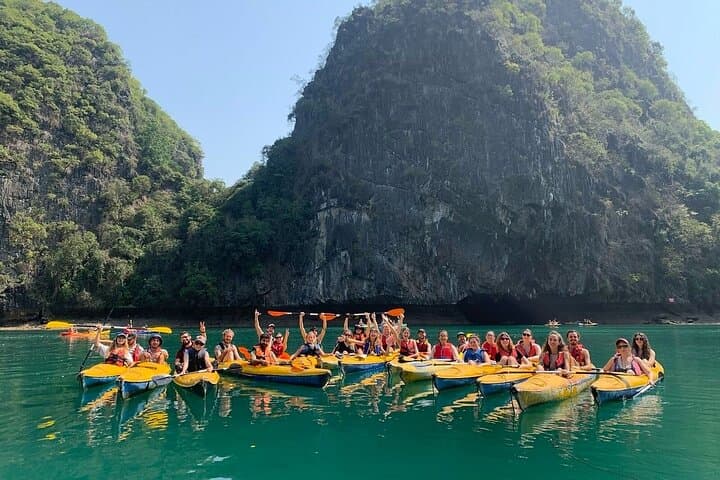 Full-Day Halong & Lan Ha Bay Boat Tour from Cat Ba — Kayak, Swim, Floating Village photo 5