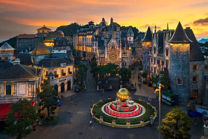 Golden Bridge Sunset & Dragon Bridge Night Tour from Da Nang