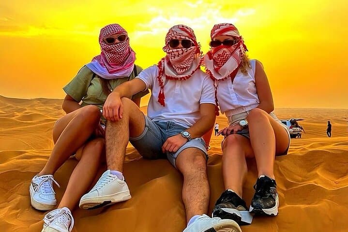 Dubai Morning Desert Safari in Lahbab: Dune Bashing, Sandboarding & Camel Ride photo 6