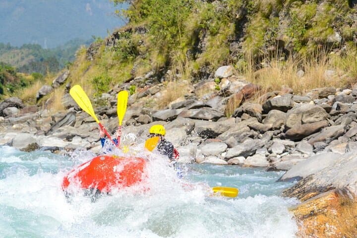 Half-Day Upper Seti White Water Rafting from Pokhara — Class III-IV Rapids & Annapurna Views