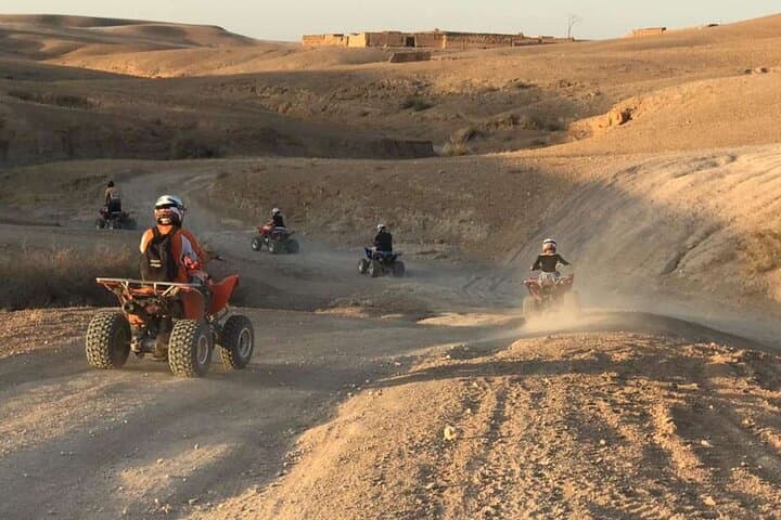 Agafay Desert Sunset: Private Camel & Quad Adventure with Dinner Show from Marrakech photo 3