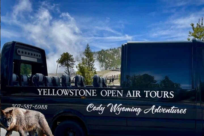 Yellowstone Open-Air Lower Loop Tour: Fall Wildlife & Geysers in a Glass-Top Mercedes