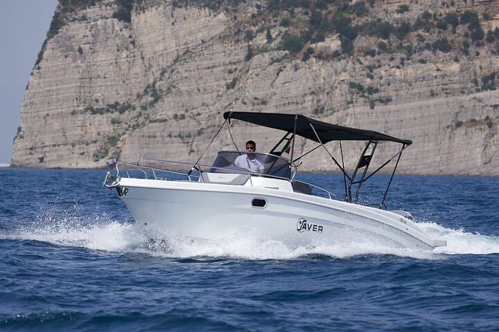 Positano to Capri Private Boat Tour on Saver 7.50 — Li Galli, Grottos & Faraglioni
