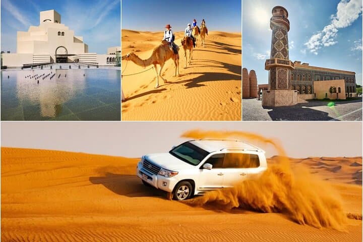 Doha City Tour and Southern Desert Safari: Camel Ride & Sandboarding photo 2