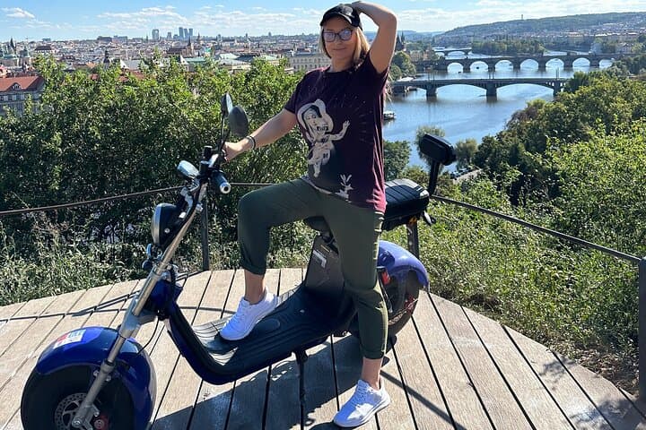 Electric Scooter Through Prague: 3-Hour Castle, Bridges & Old Town Tour photo 2