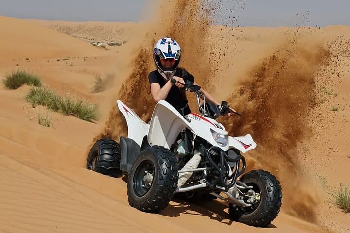 Private Muscat Desert Tour — Camel Ride, Quad Biking & Sandboarding (Full Day)
