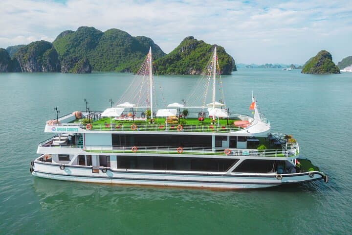 Halong Bay Day Cruise: Apollo Premium 5-Star Buffet, Caves & Ti Top Island photo 1