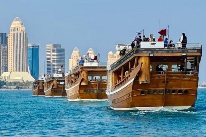Doha Traditional Dhow Cruise and Corniche Walk — Evening Sail Along the Arabian Gulf photo 1