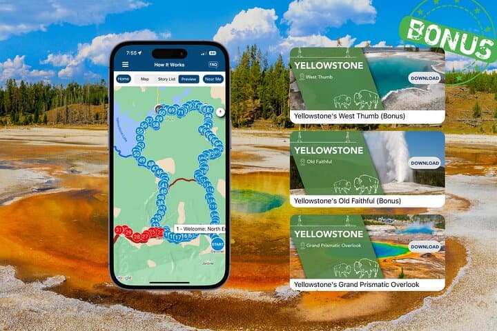 Yellowstone Self-Guided Driving Audio Tour — Grand Loop Route & Geysers