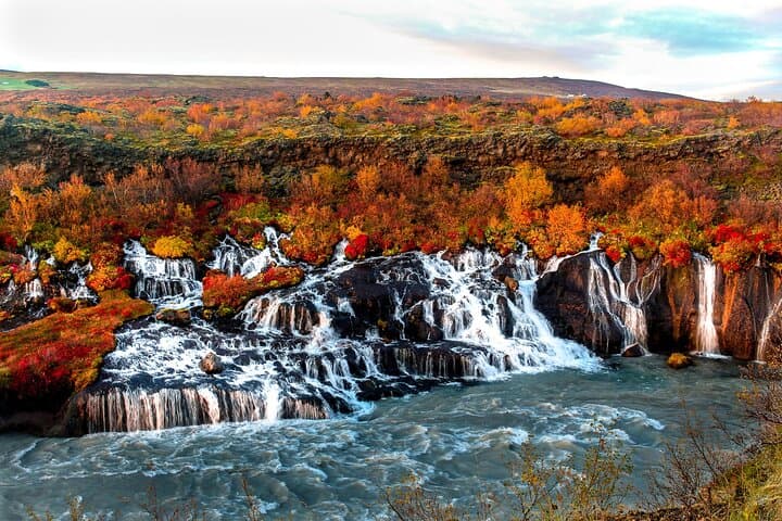 Borgarfjordur Private Day Tour from Reykjavik: Hraunfossar, Deildartunguhver & Langjokull