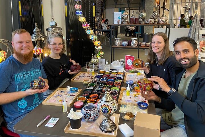Make a Turkish Mosaic Lamp in Orange County: Hands-On Workshop in Tustin photo 3