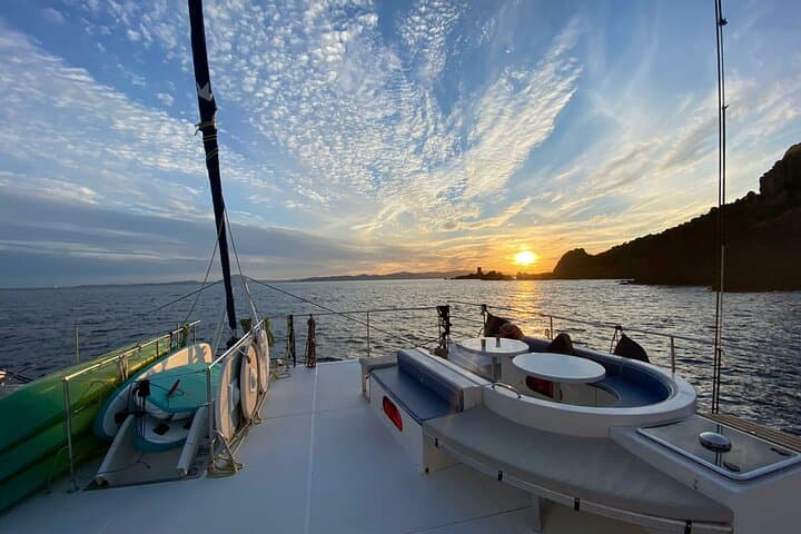 Sunset Catamaran Cruise to Cova Tallada from Dénia Port