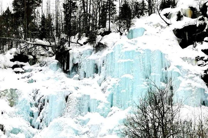 Korouoma Ice Waterfalls Hike from Rovaniemi — Frozen Canyons & Lappish BBQ