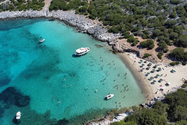Boat Trip and BBQ from Samos to Samiopoula — Swim, Snorkel & Seaside Grill