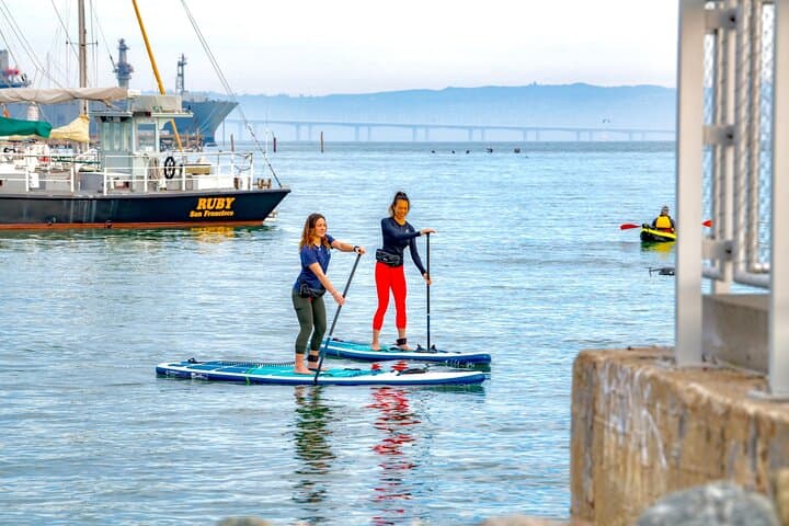 Stand-Up Paddle Boarding on San Francisco Bay from Crane Cove Park photo 2