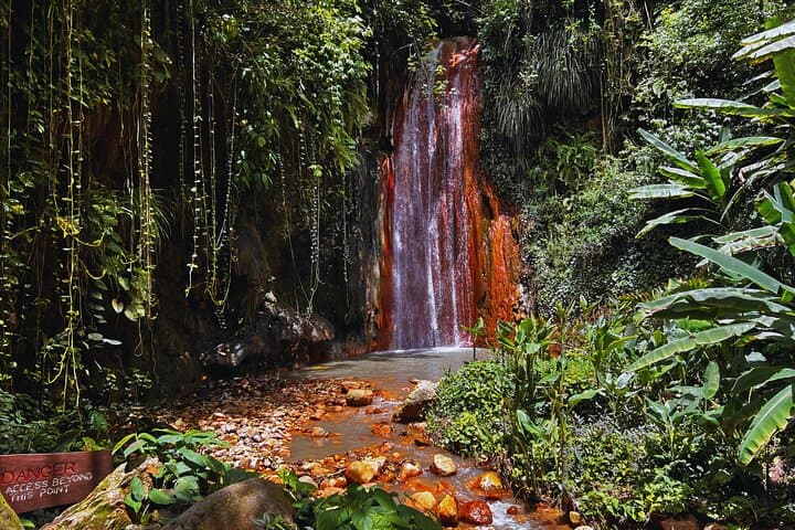 St Lucia Mineral & Mud Baths with Toraille Falls and Pitons Day Tour