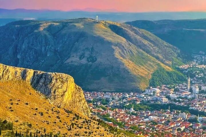 Panoramic Fortica Hike Above Mostar's Neretva Valley
