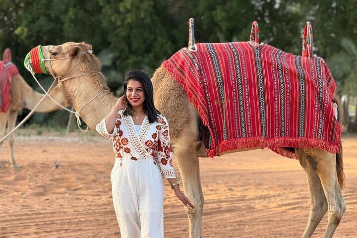 Morning Desert Safari in Dubai: Camel Riding, Dune Bashing & Sandboarding