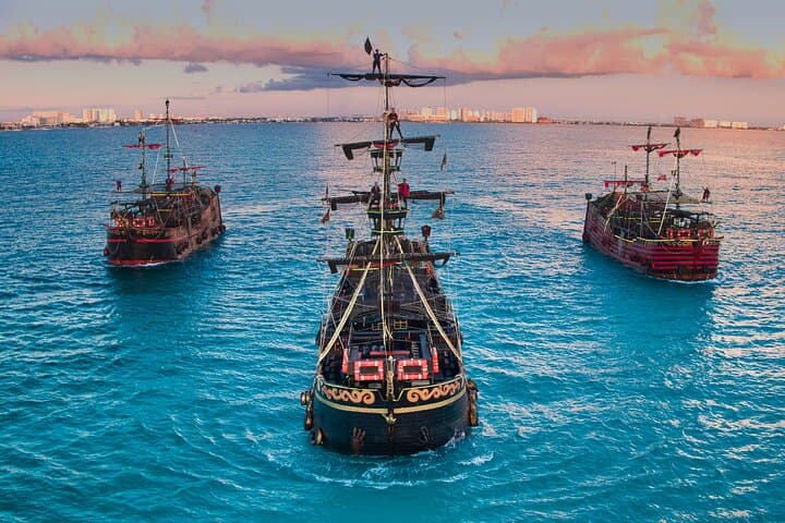Cancun Pirate Dinner Cruise: Nighttime Pirate Show, Open Bar & Buffet photo 2